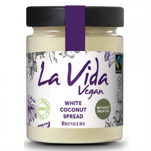 Βιολογικό επάλειμμα λευκής καρύδας χωρίς γλουτένη vegan 270gr La Vida