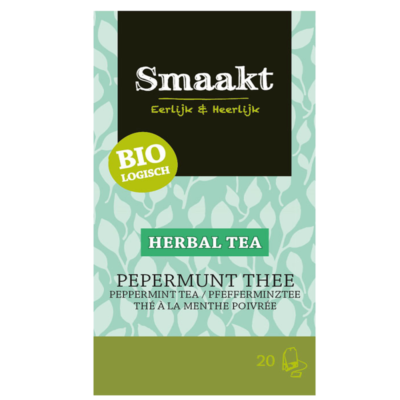 Βιολογικό τσάι μέντας 20 φακελάκια 30gr Smaakt