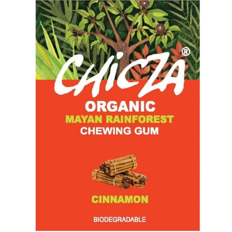 Βιολογική τσίχλα με άρωμα κανέλας vegan 30gr CHICZA
