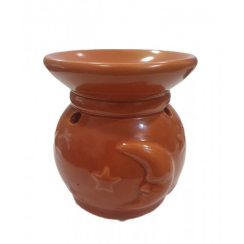 Κεραμικός εξατμιστής αιθέριων έλαιων ΦΕΓΓΑΡΙ καφέ 220gr 