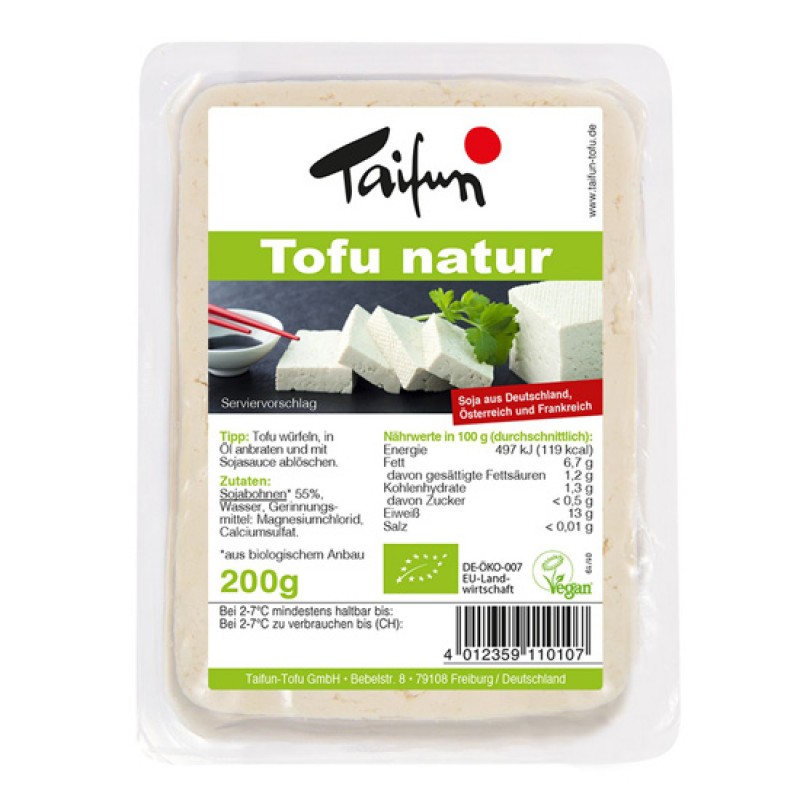 Βιολογικό Τόφου φυσικό Tofu nature Taifun 200gr 