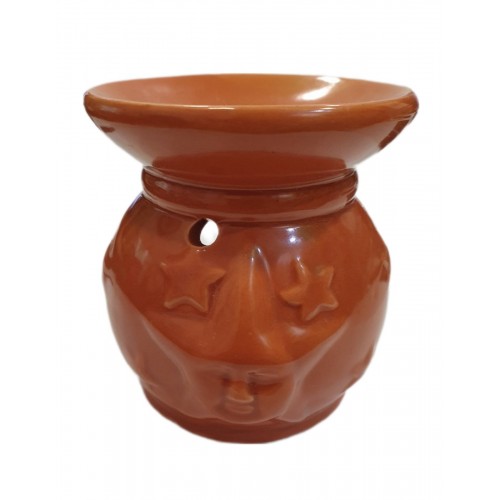 Κεραμικός εξατμιστής αιθέριων έλαιων ΗΛΙΟΣ καφέ 220gr