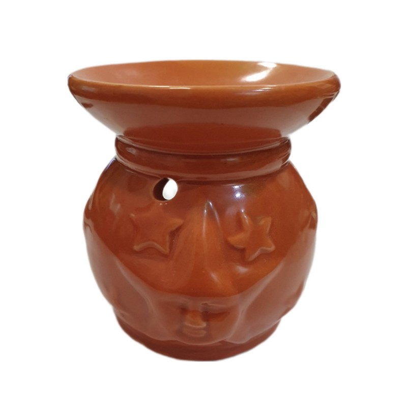 Κεραμικός εξατμιστής αιθέριων έλαιων ΗΛΙΟΣ καφέ 220gr