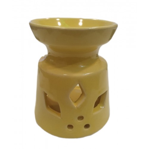 Κεραμικός εξατμιστής αιθέριων έλαιων ΛΟΥΛΟΥΔΙ κίτρινο 155gr 