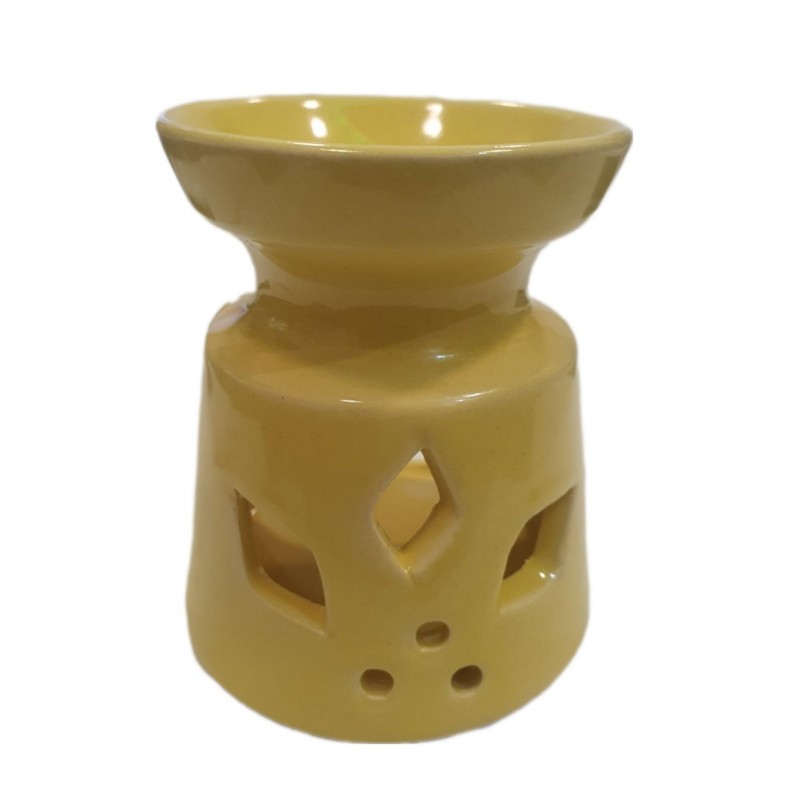 Κεραμικός εξατμιστής αιθέριων έλαιων ΛΟΥΛΟΥΔΙ κίτρινο 155gr 