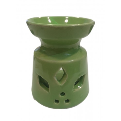 Κεραμικός εξατμιστής αιθέριων έλαιων ΛΟΥΛΟΥΔΙ πράσινο 155gr