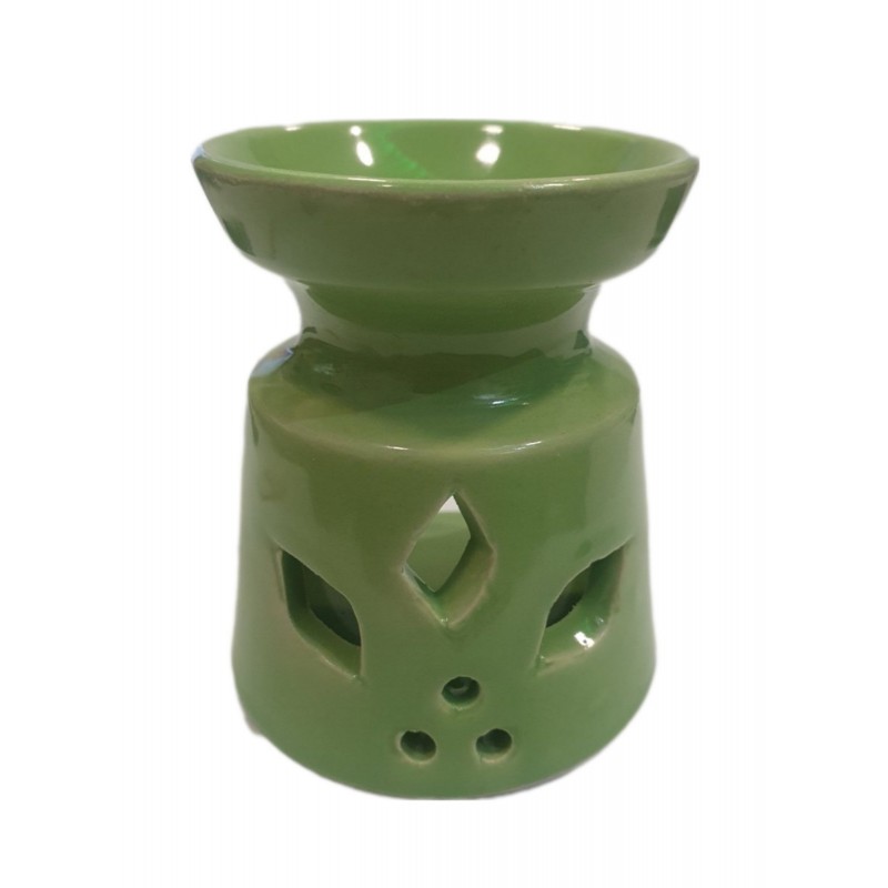 Κεραμικός εξατμιστής αιθέριων έλαιων ΛΟΥΛΟΥΔΙ πράσινο 155gr