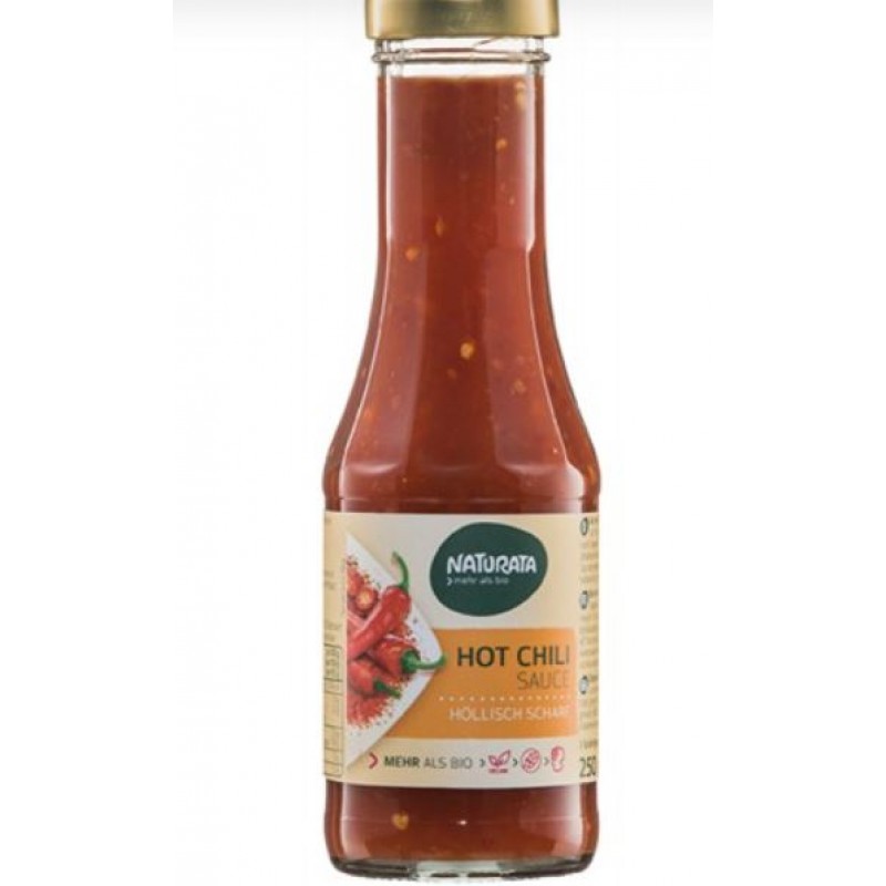 Βιολογική σάλτσα τσίλι καυτερό vegan χωρίς ζάχαρη 250ml Naturata