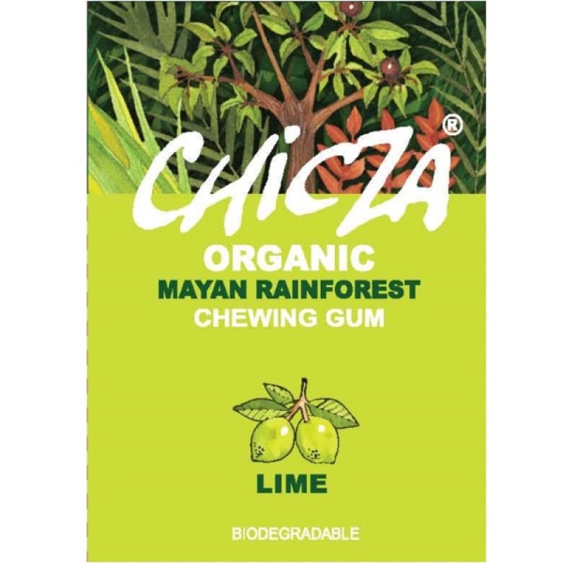 Βιολογική τσίχλα με άρωμα lime 30gr CHICZA 