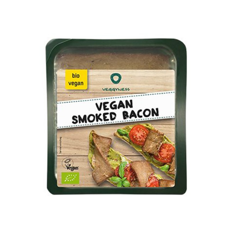 Βιολογικό χορτοφαγικό vegan καπνιστό Μπέικον "Veggyness" 60gr