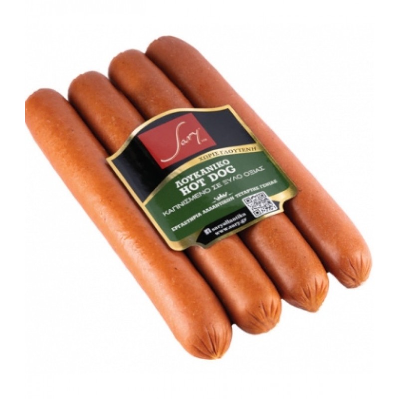 Λουκάνικο Hot Dog χοιρινό "Sary" 450gr