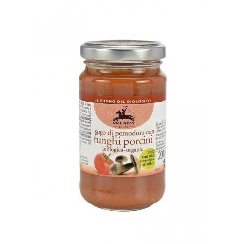 Βιολογική σάλτσα ντομάτας με μανιτάρια Porchini 200gr Alce Nero