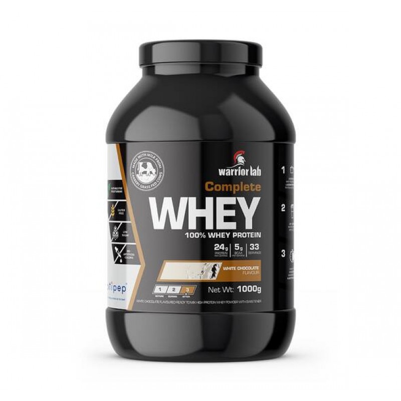 Πρωτείνη ορού γάλακτος Complete Whey white chocolate "Warrior lab" 2270gr