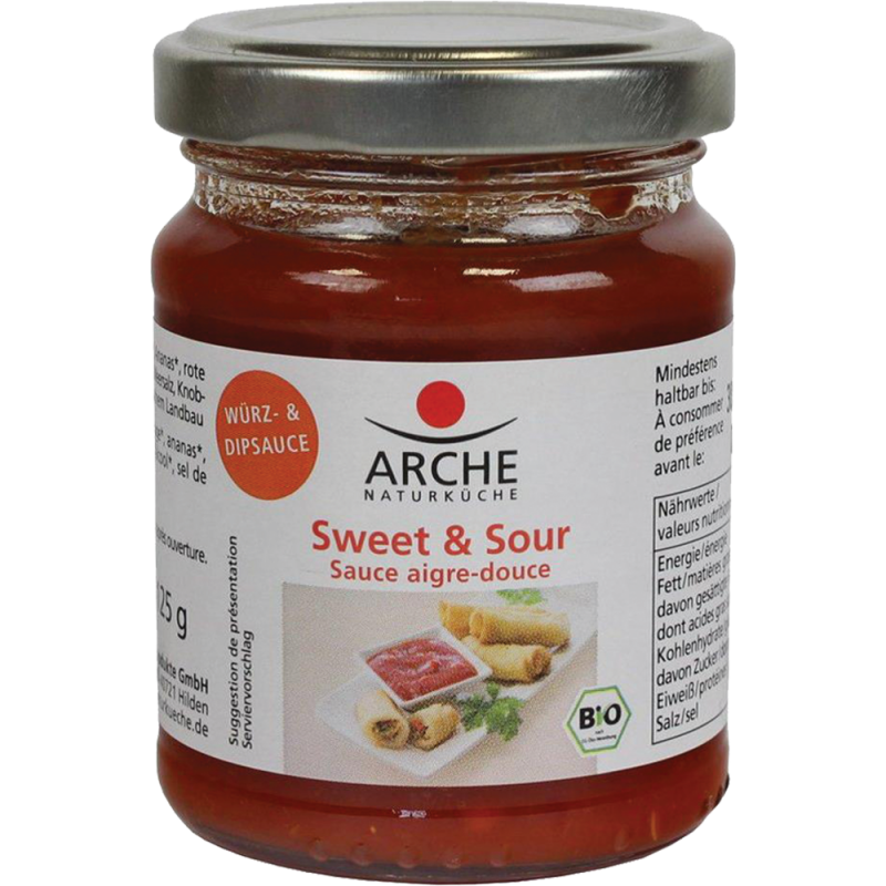 Βιολογική σάλτσα γλυκόξινη vegan 125gr ARCHE