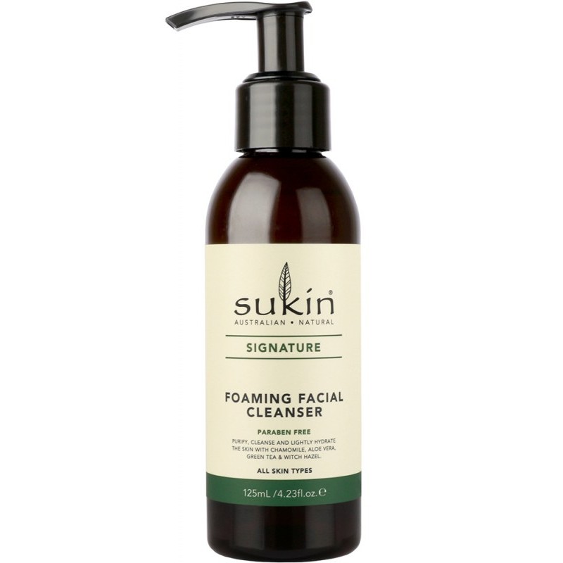 Βιολογικό  Απαλό Αφρίζον Καθαριστικό Προσώπου / Foaming Cleanser 125gr SUKIN SIGNATURE