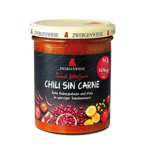 Βιολογική Σάλτσα Τσιλι Καρνε πλούσια σε φυτικές ίνες Χωρις Γλουτενη Vegan 370gr ZWERGENWIESE