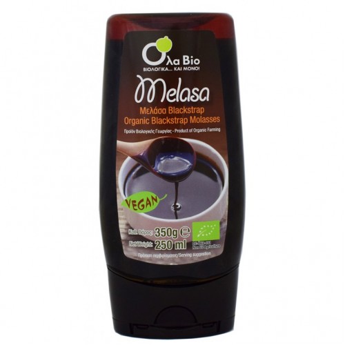 Βιολογική μελάσσα black SQUEEZE Vegan χωρίς γλουτένη 350gr Ola Bio