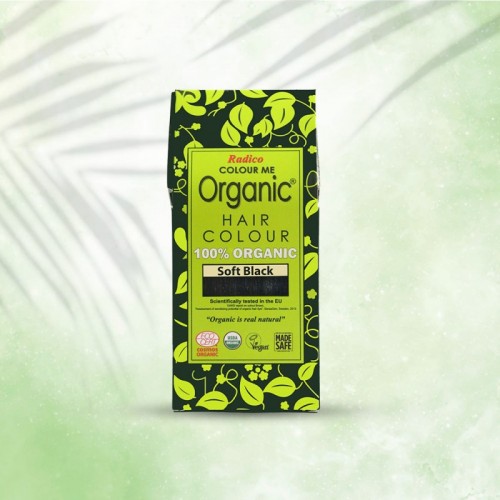 Βιολογική Βαφή Μαλλιών Organic Hair Color - Soft Black 001 - Απαλό Μαύρο 100gr RADICO ORGANIC