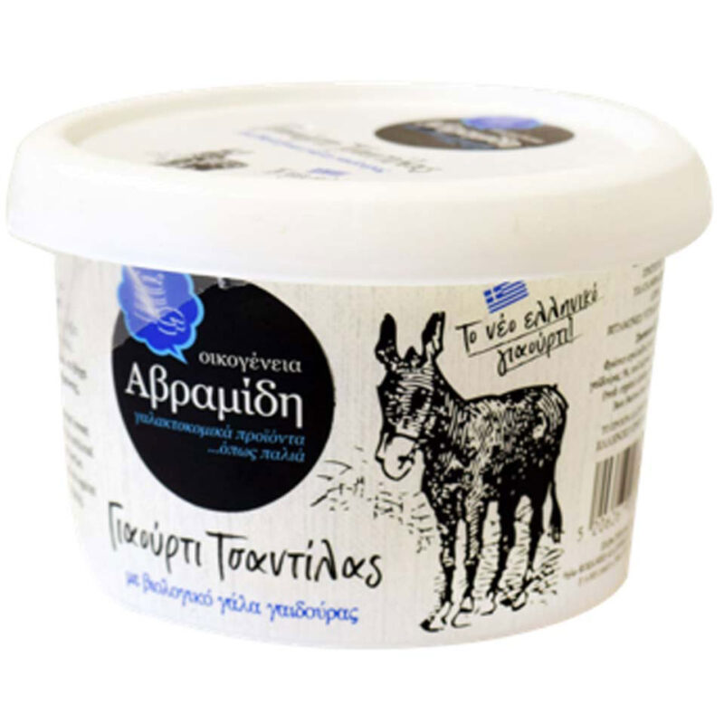 Γιαουρτι Τσαντιλας με Βιολογικο γάλα Γαϊδούρας 180gr Οικογένεια Αβραμιδη