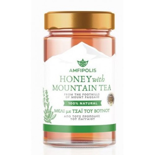 Μέλι με Τσάι Βουνού Αμφίπολης (από τους πρόποδες του Παγγαίου) 400gr