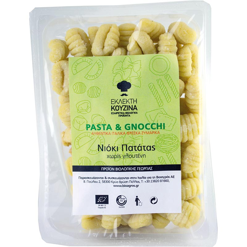 Βιολογικό ντόκι πατάτας φρέσκο χωρίς γλουτένη eat free 350gr