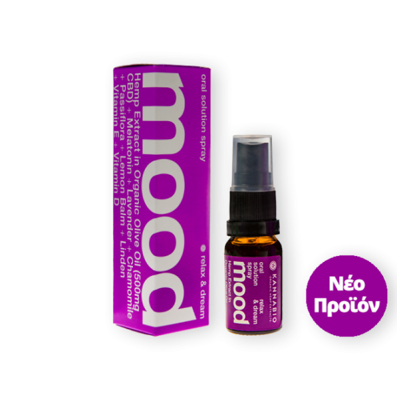 Βιολογικό σπρέι κάνναβης & βοτάνων mood relax & dream spray 10ml kannabio