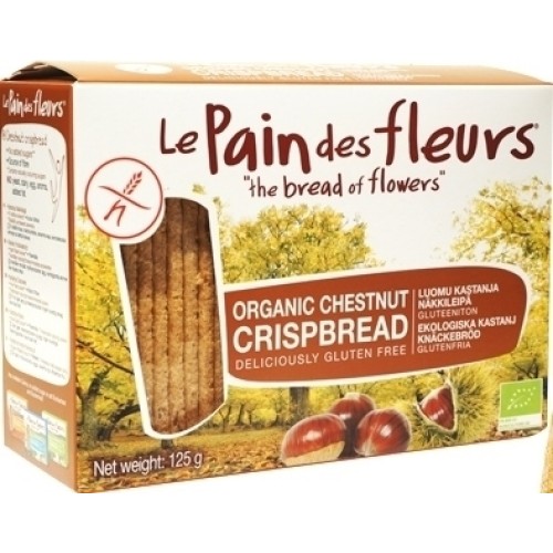 Βιολογικα τραγανά κράκερς με κάστανο χωρίς γλουτένη "le pain des fleurs" 150gr  