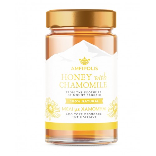 Μέλι με Χαμομήλι Αμφίπολης (από τους πρόποδες του Παγγαίου) 400gr