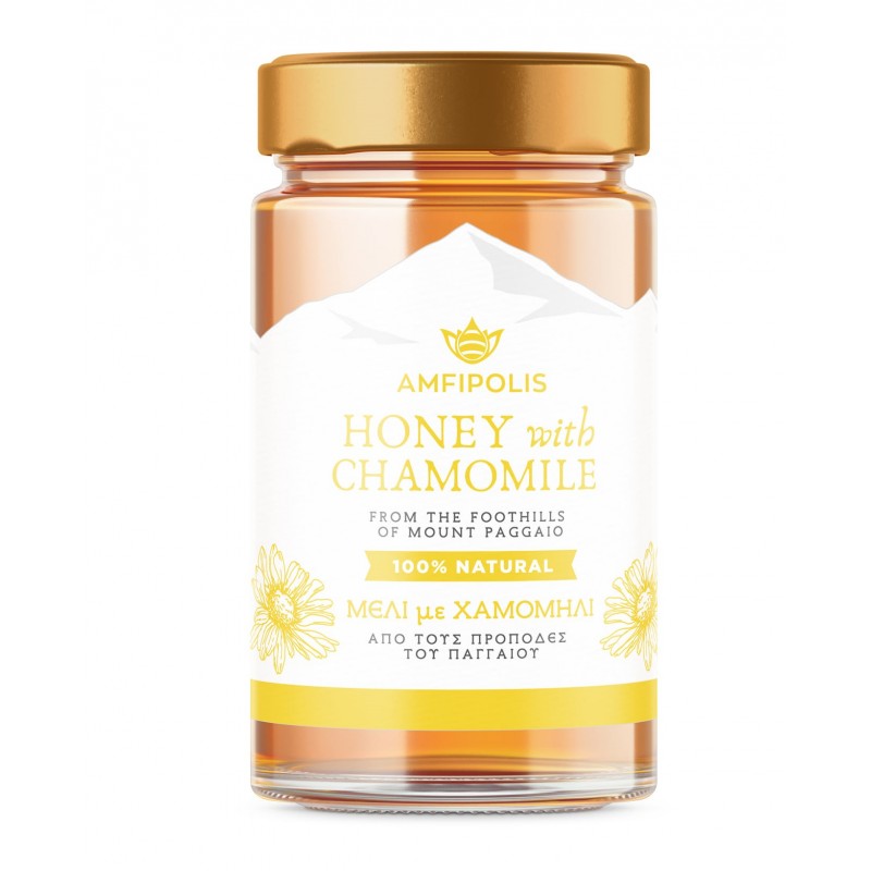 Μέλι με Χαμομήλι Αμφίπολης (από τους πρόποδες του Παγγαίου) 400gr