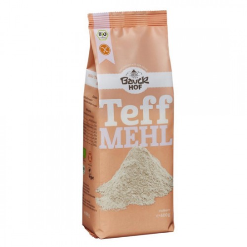 Βιολογικό αλεύρι TEFF (Ποα η Αβησσυνιακη) ολικής άλεσης χωρίς γλουτένη 400gr Bauck Hof