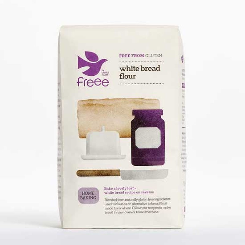 Βιολογικό μείγμα άλευρων για λευκό ψωμί χωρίς γλουτένη 1kg FREEE