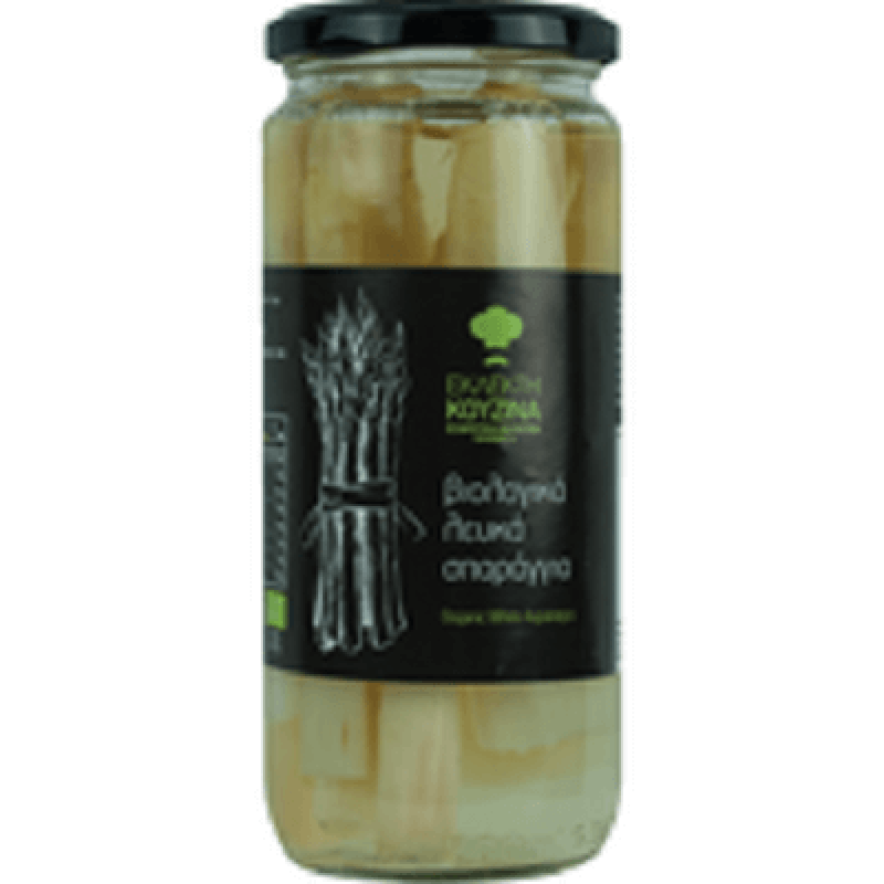 Βιολογικά λευκά σπαράγγια σε βάζο 200gr Βιοαγρός