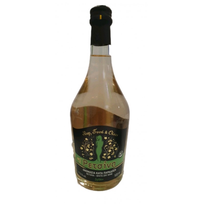 Ρετσίνα 500ml "πυρ γυνή και οίνος"