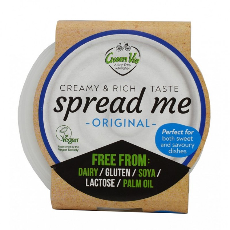 Βιολογικό Χορτοφαγικό αλειφωδες τυρί χωρίς Γλουτένη Χωρίς λακτόζη και χωρίς Φοινικέλαιο Spread me 250gr Green Vie