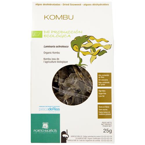 Βιολογικά φύκια Kombu αποξηραμένα 25gr Porto-Muinos