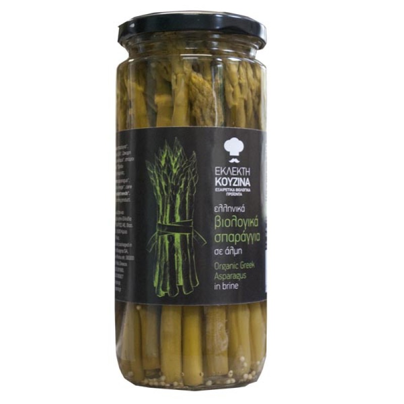 Βιολογικά πράσινα σπαράγγια σε βάζο "ΒιοΑγρός" 200gr