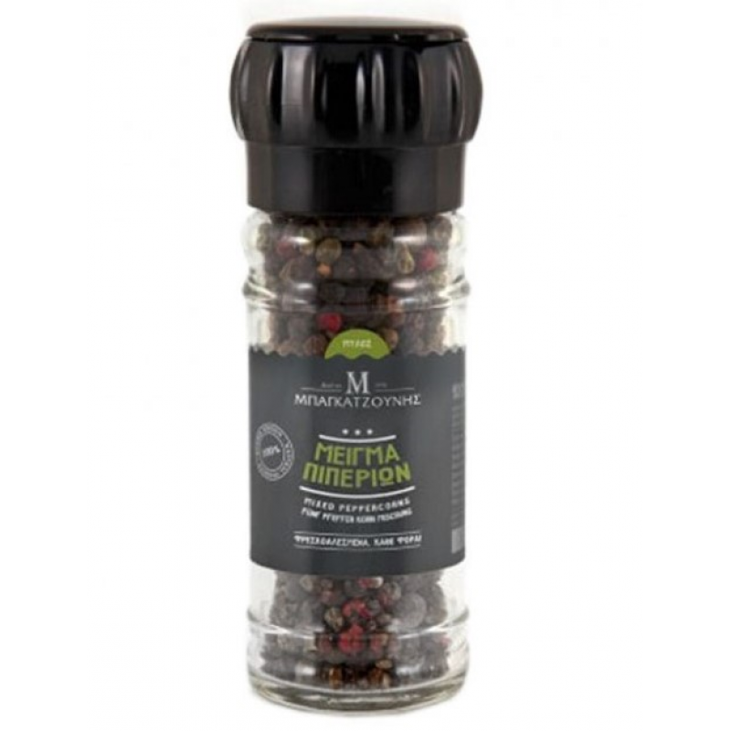 Πιπέρια μείγμα mix σε μύλο "Μπαγκατζούνης" 40gr
