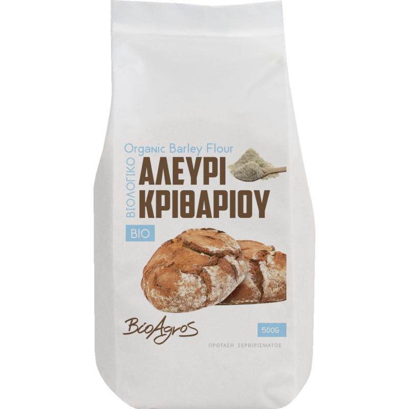 Βιολογικό αλεύρι κριθαριού 500gr Βιοαγρός