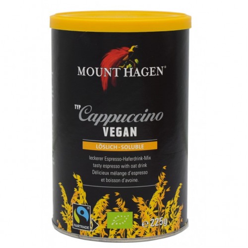 Βιολογικός καφές Καπουτσίνο Vegan Coffee Cappuccino 250gr MOUNT HAGEN