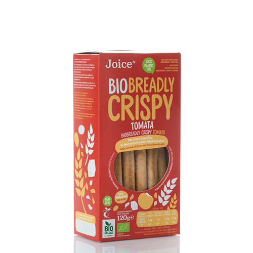 Βιολογικά κριτσίνια Τομάτα φέτα ελιά BREADLY CRISPY 120gr Joice