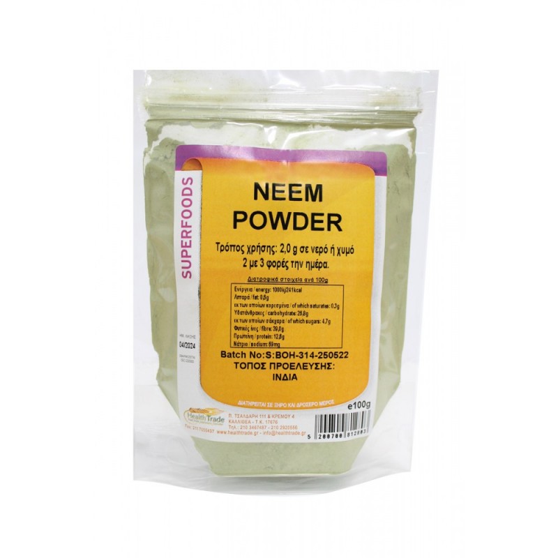 Βιολογική Neem powder 150gr Healthtrade