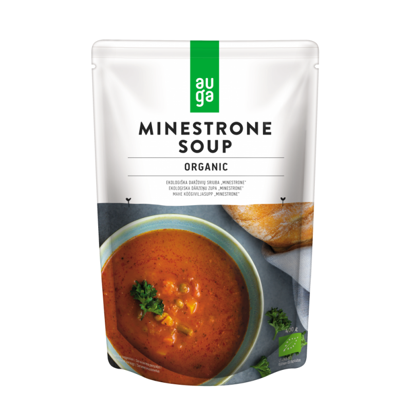 Βιολογική Σούπα λαχανικών (έτοιμη για χρήση) Vegan Χωρίς Γλουτένη 400gr AUGA