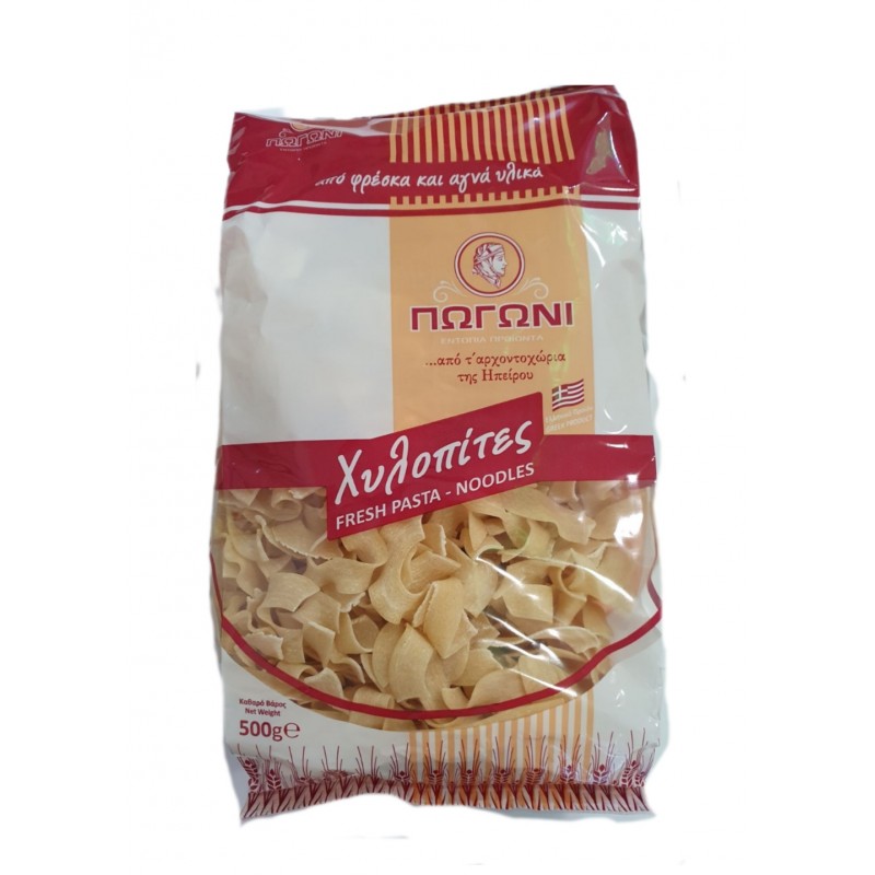 Χυλοπίτες Παραδοσιακές Ηπείρου με φρέσκο γάλα 500gr ΠΩΓΏΝΙ