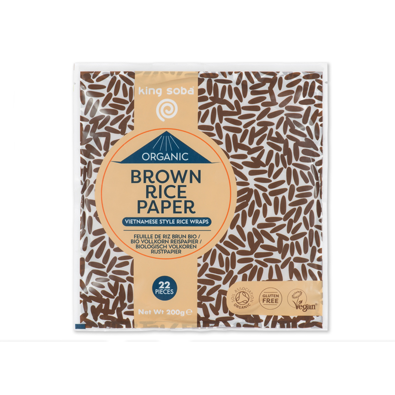 Βιολογικές πίτες καστανού ρυζιού χωρίς Γλουτένη 200gr King Soba