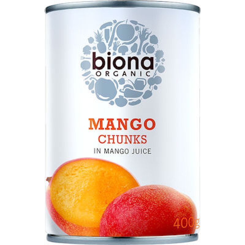 Βιολογικό Μάνγκο σε φέτες με χυμό Μάνγκο 400gr Biona 