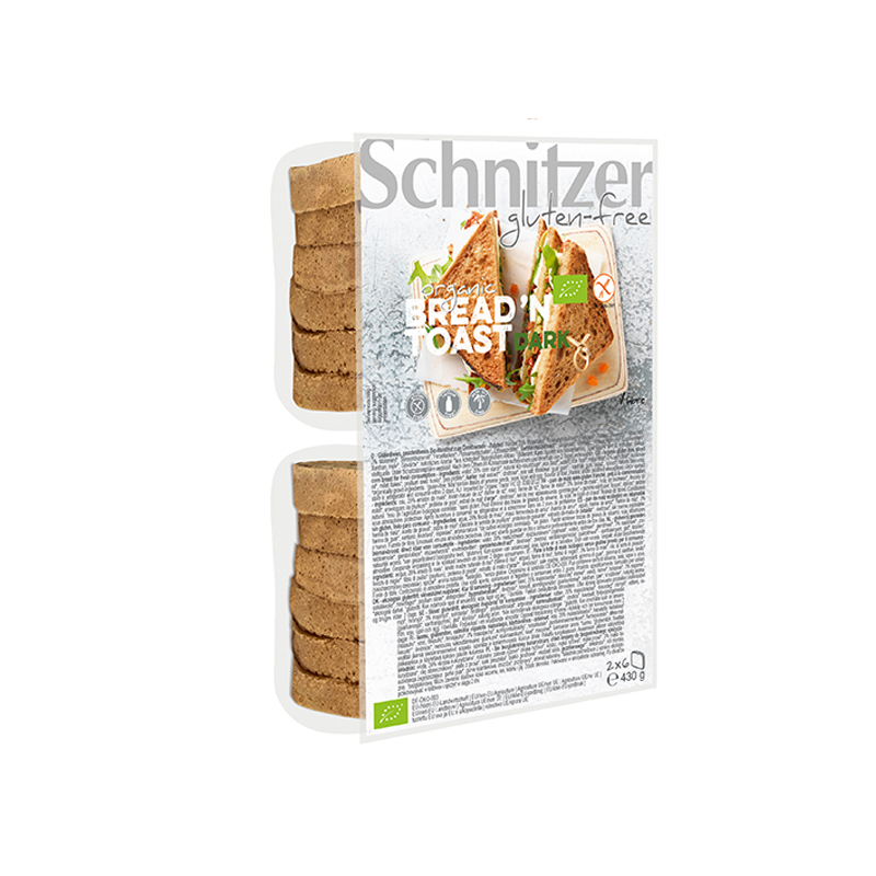 Βιολογικο ψωμί ολικής σε φέτες χωρίς Γλουτενη 430gr Schnitzer 