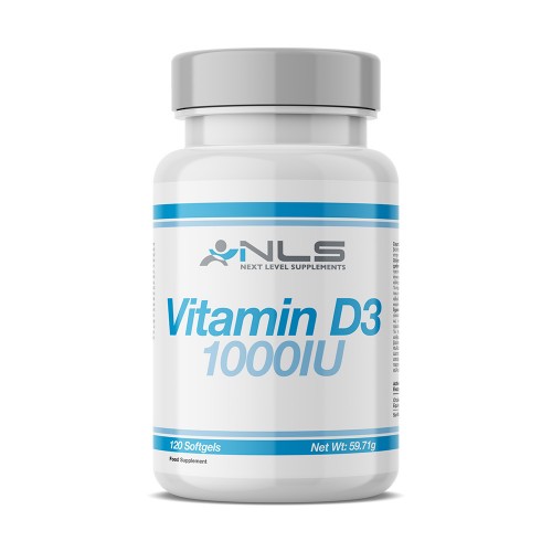 Vitamin D3 1000iu NLS 120 softgels