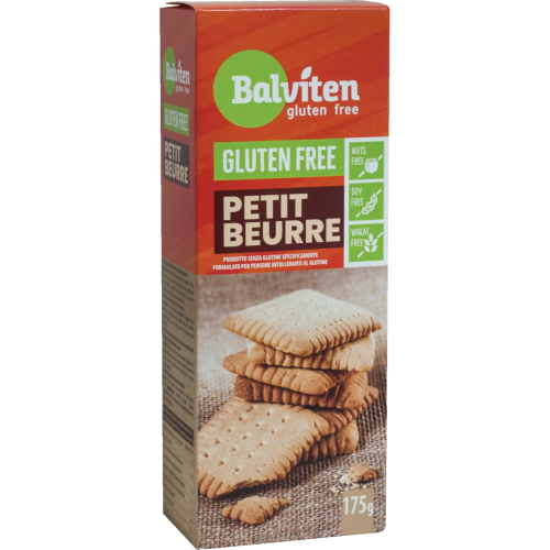 Βιολογικά μπισκότα Πτι Μπερ Petit Beurre χωρίς γλουτένη 175gr Balviten