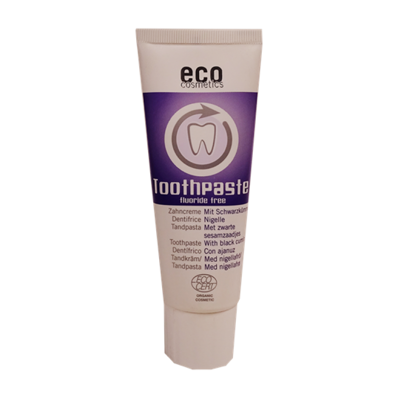 Βιολογική οδοντόκρεμα με μαύρο κύμινο χωρίς φθόριο 75ml Eco Cosmetics