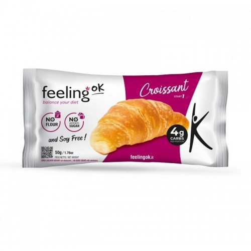 Πρωτεϊνικό Κρουασάν No Carb Keto friendly 50gr FeelingOK